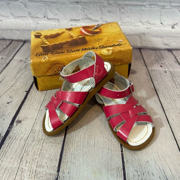 Salt Water Fuchsia Toddler Sandals - Picture 1 of 5
